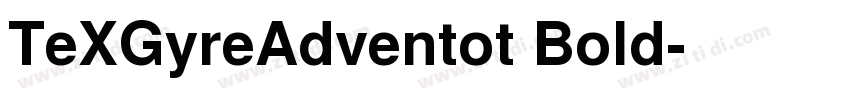 TeXGyreAdventot Bold字体转换